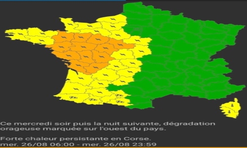 Vendée. Vigilance orange : de violents orages attendus