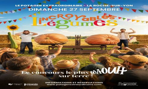 La Roche-sur-Yon : les légumes géants font leur show au Potager Extraordinaire