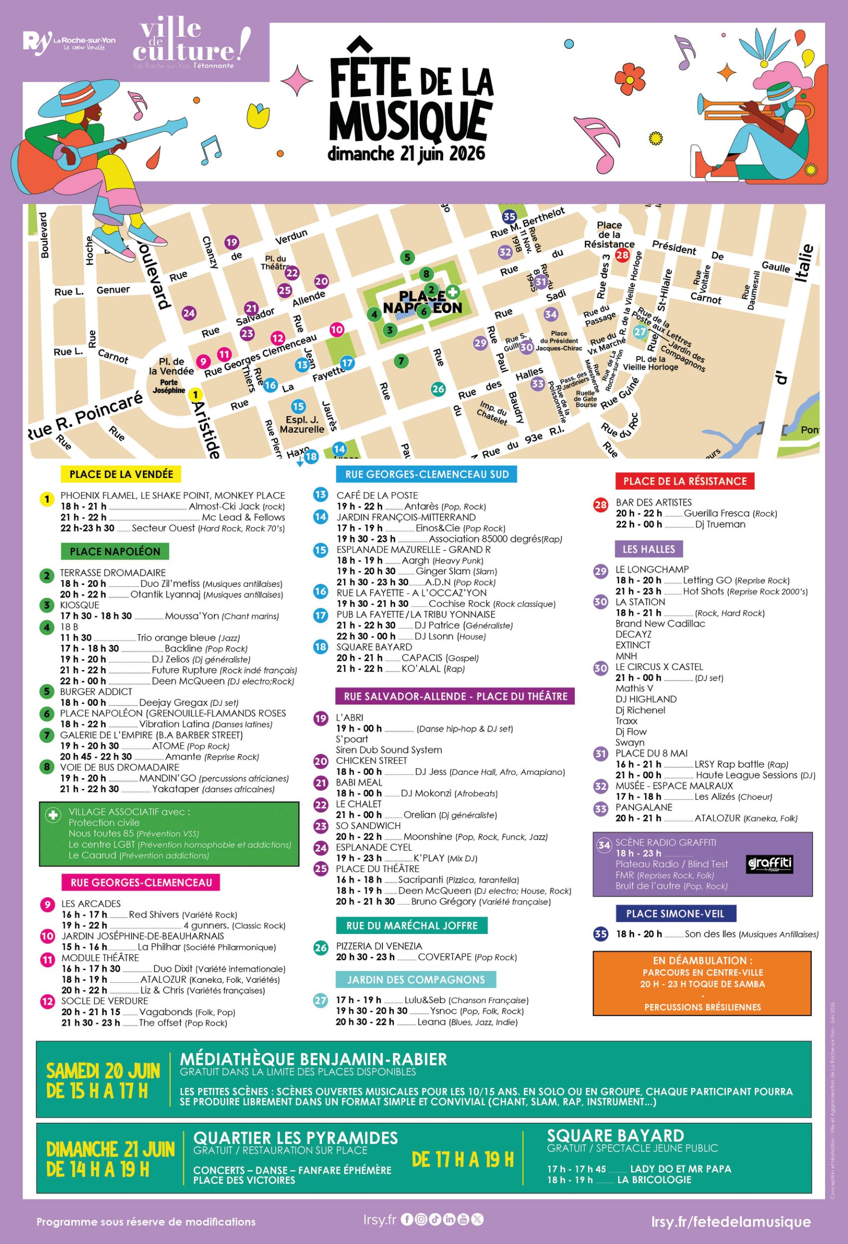 fete musique 2026 plan artistes