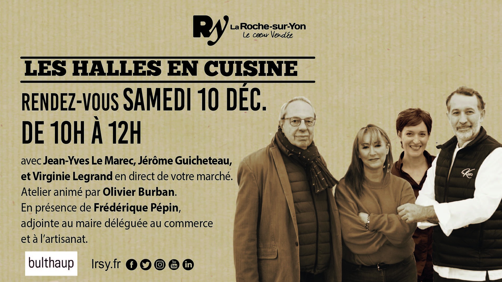 « LES HALLES EN CUISINE » : EN DÉCEMBRE, DEUX RECETTES RÉALISÉES EN DIRECT DU MARCHÉ DES HALLES