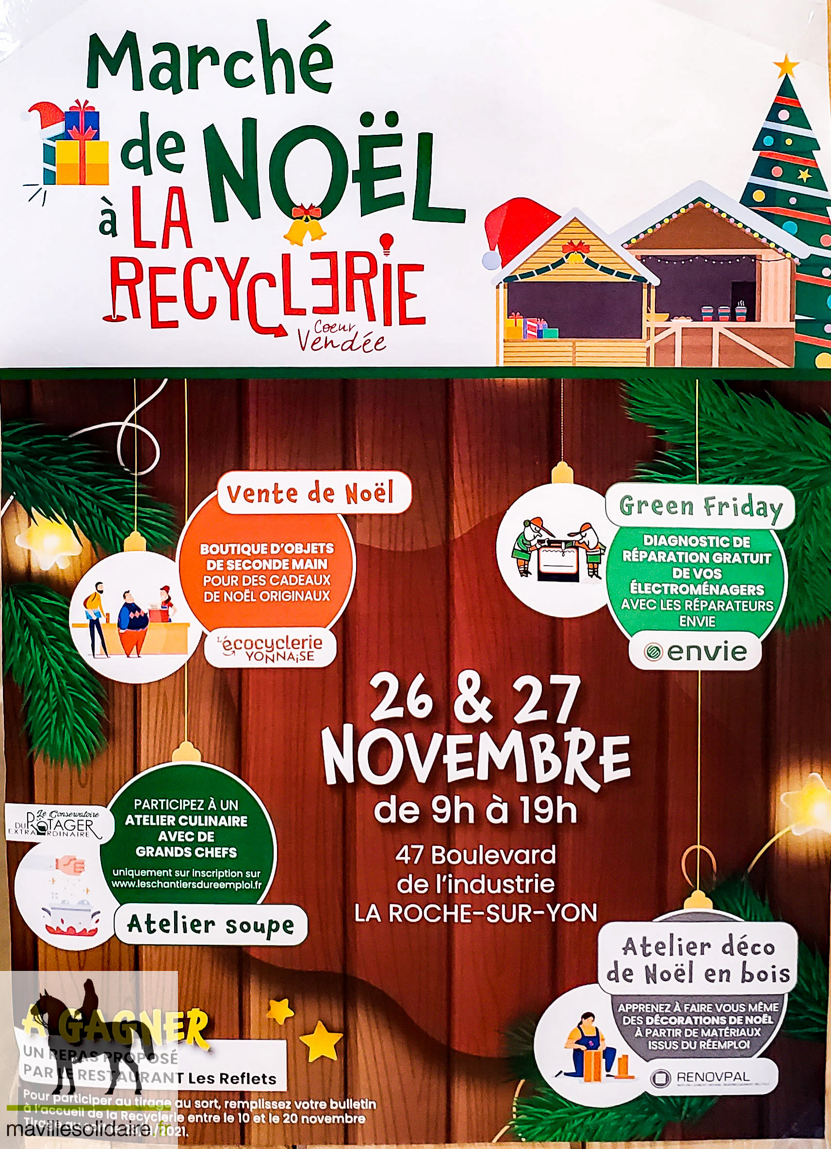 Le marché de Noël 2021 à la Recyclerie.