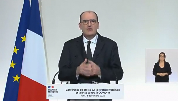 Jean Castex premier ministre intervention du 3 décembre 2020