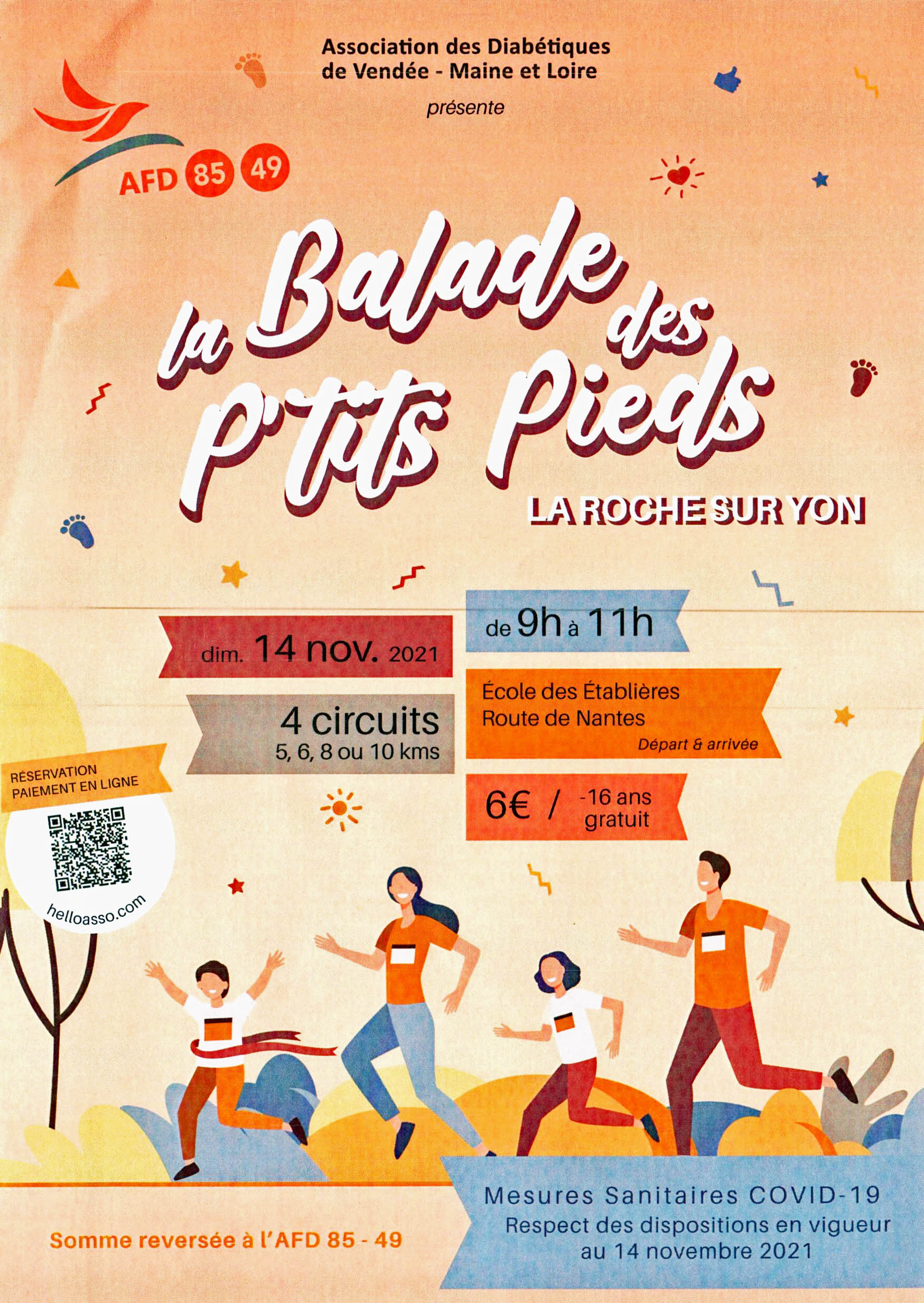 La Roche-sur-Yon. Diabète : la balade des p’tits pieds.