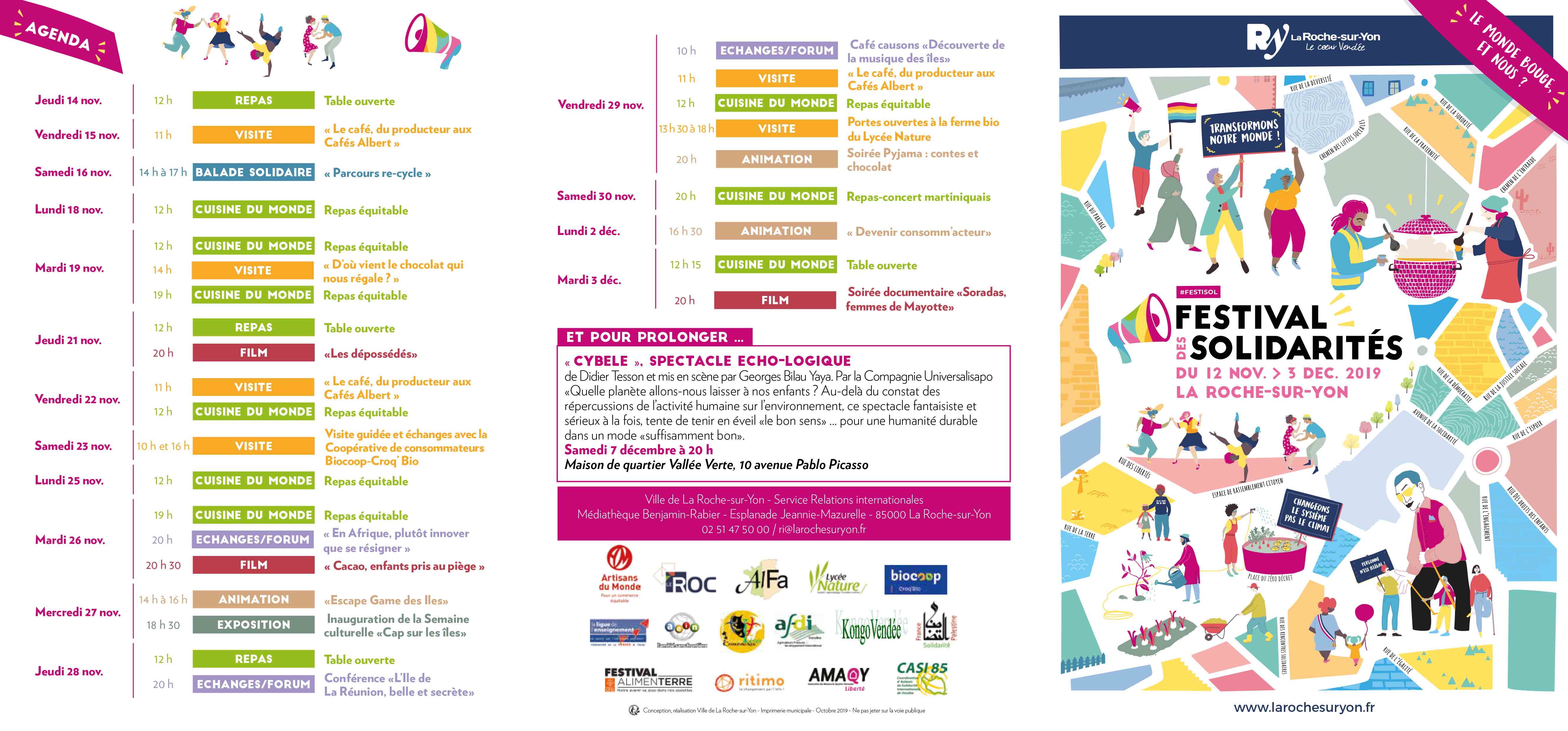 Programme flyer Festival solidarites LRSY 2019 2