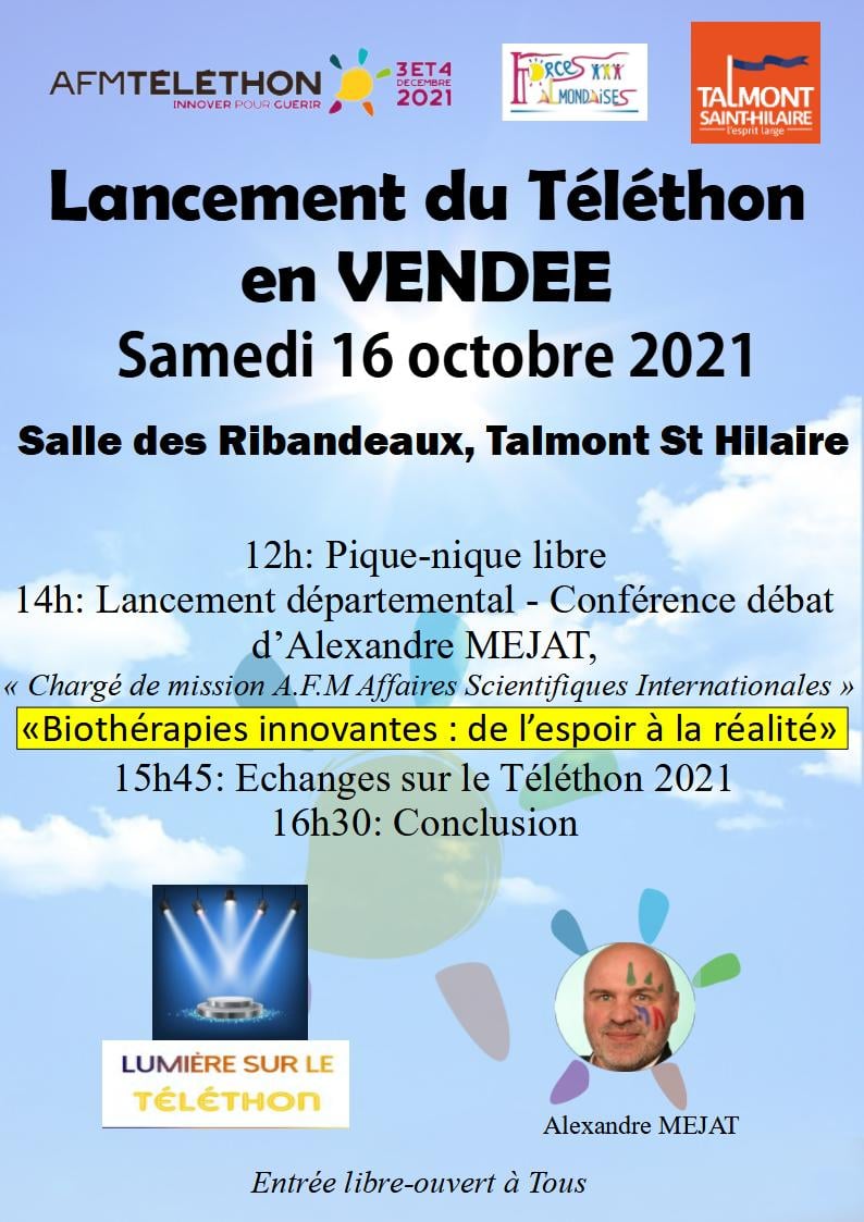 LANCEMENT EN VENDEE DU TELETHON 2021