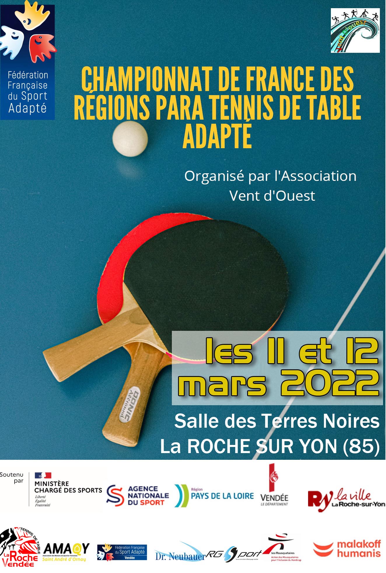 Tennis de Table adapté : championnat de France