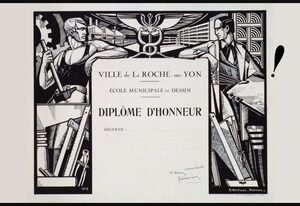 La Roche-sur-Yon. Exposition Robert Micheau-Vernez, peintre et céramiste